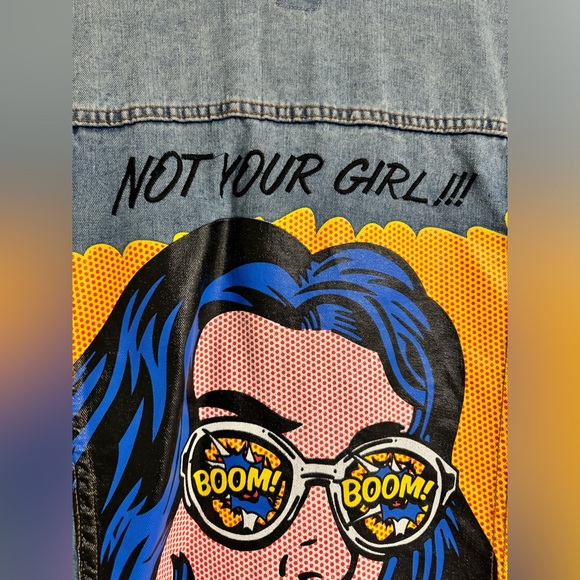 Boom Boom Jeans ‘Not Your Girl’ Denim Jacket - Picture 3 of 6